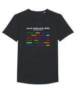Stroop Effect Tricou mânecă scurtă guler larg Bărbat Skater