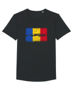Roman Dac Tricou mânecă scurtă guler larg Bărbat Skater