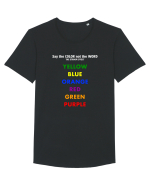 Stroop Effect Tricou mânecă scurtă guler larg Bărbat Skater