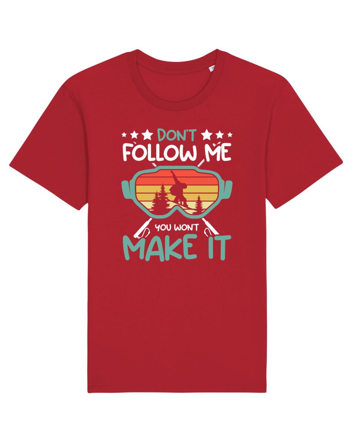 Tricou mânecă scurtă Unisex Rocker Red