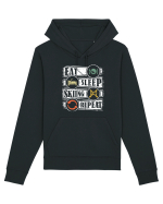 Sporturi de iarnă - Eat sleep skiing repeat Hanorac Unisex Drummer