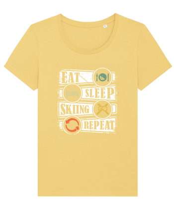 Sporturi de iarnă - Eat sleep skiing repeat Jojoba