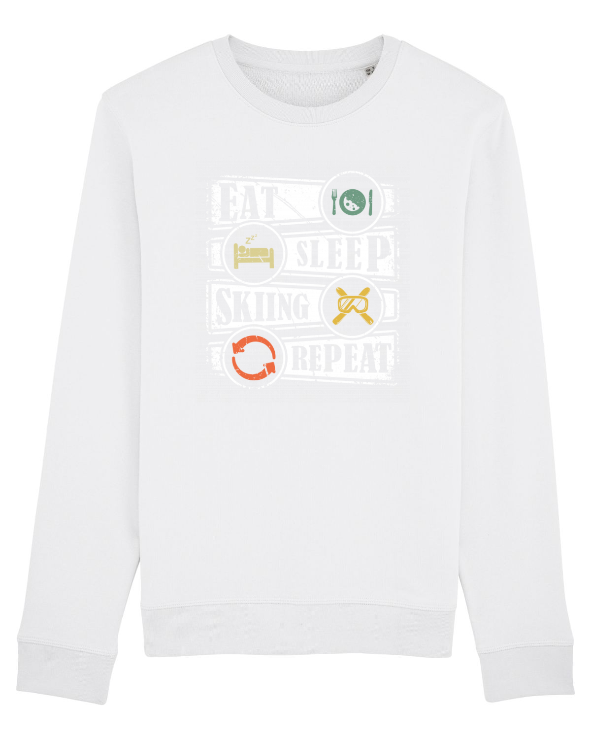 Bluză mânecă lungă Unisex Rise White