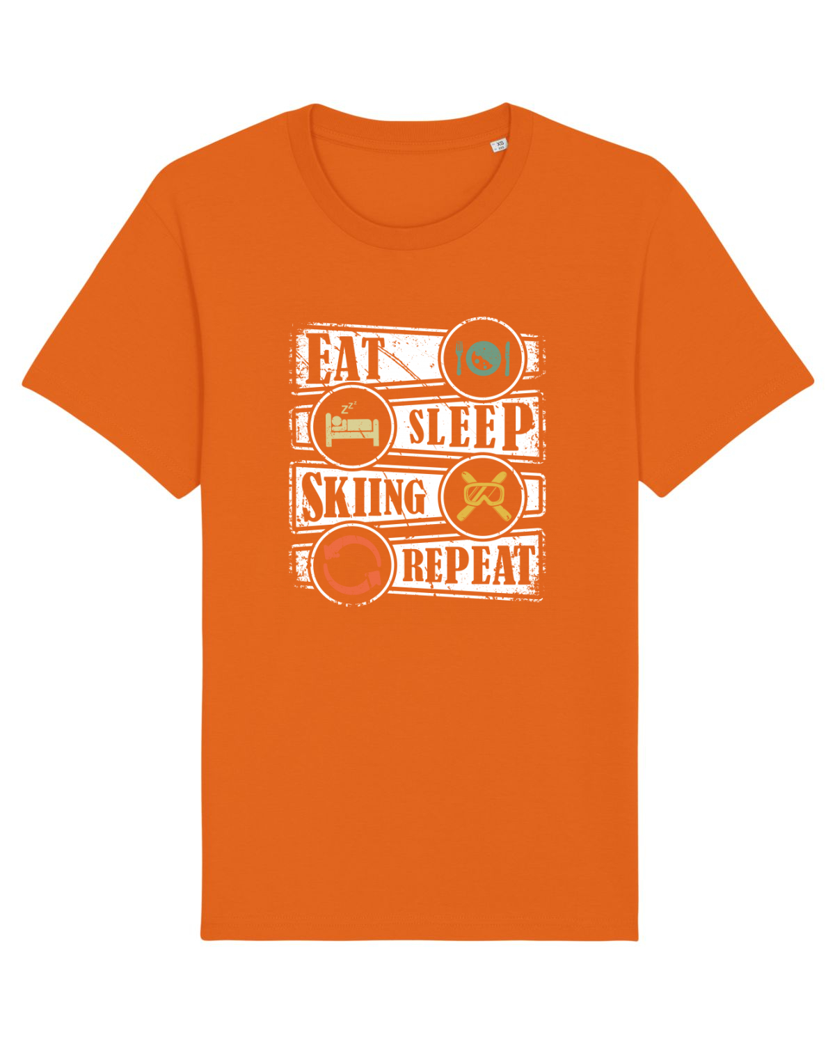 Tricou mânecă scurtă Unisex Rocker Bright Orange