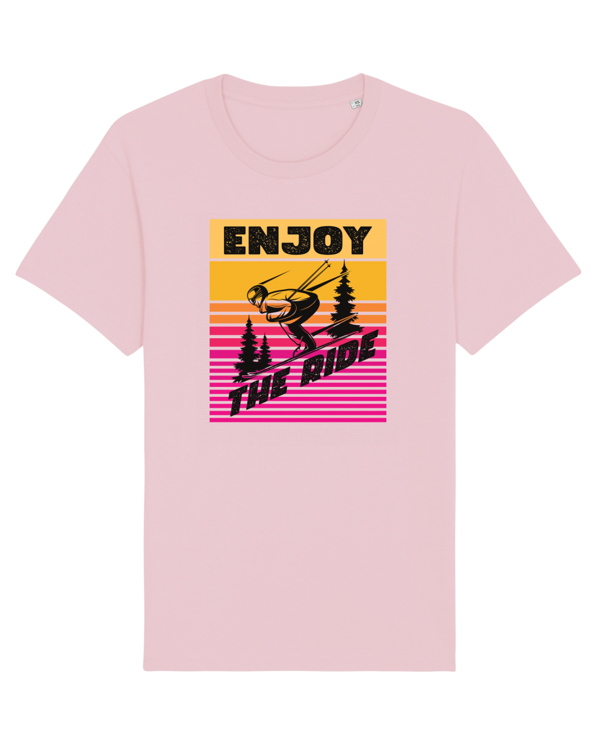 Tricou mânecă scurtă Unisex Rocker Cotton Pink