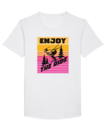 Sporturi de iarnă - Enjoy the ride Tricou mânecă scurtă guler larg Bărbat Skater
