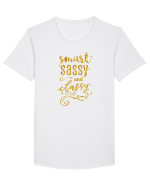 Smart classy sassy Tricou mânecă scurtă guler larg Bărbat Skater