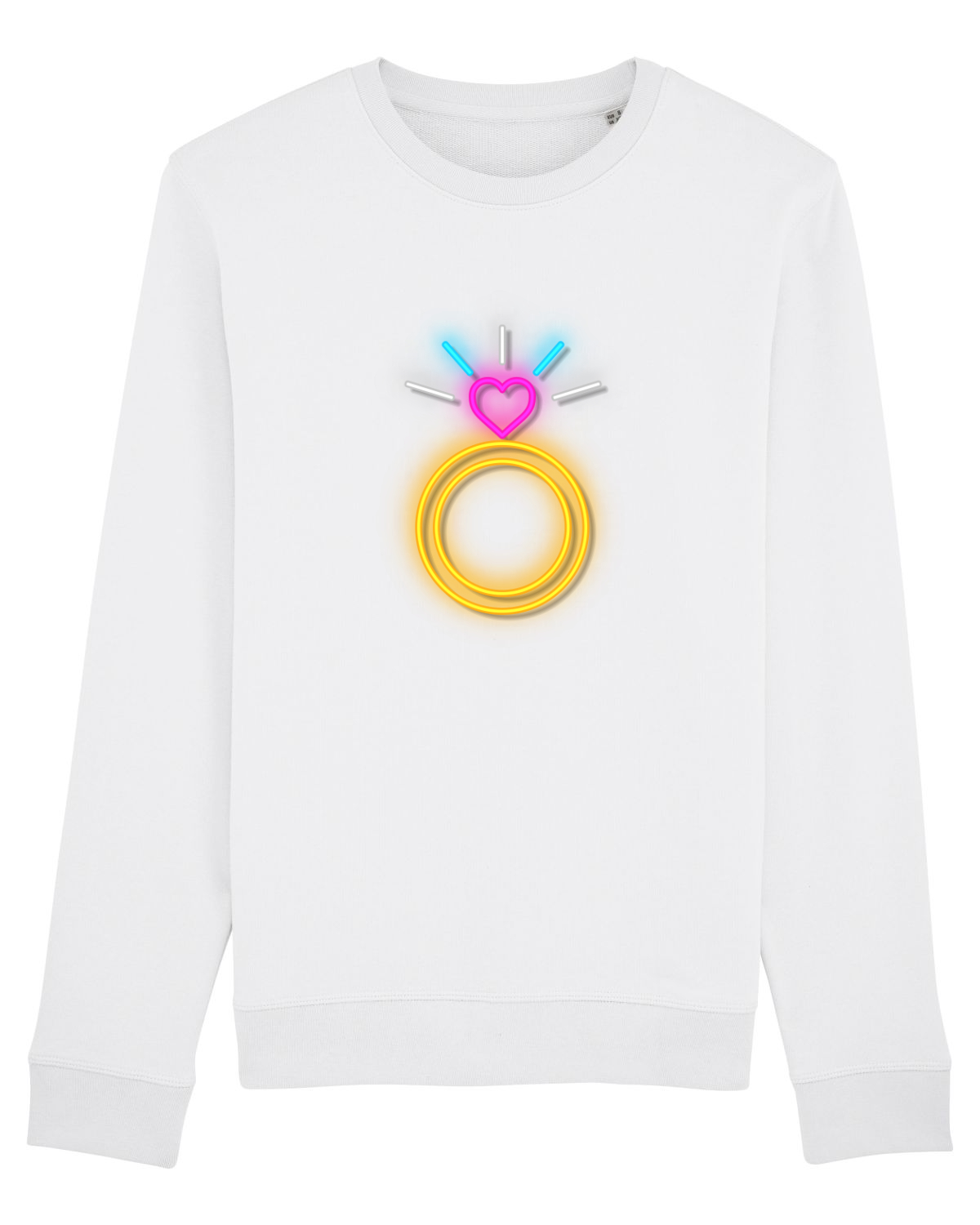 Bluză mânecă lungă Unisex Rise White
