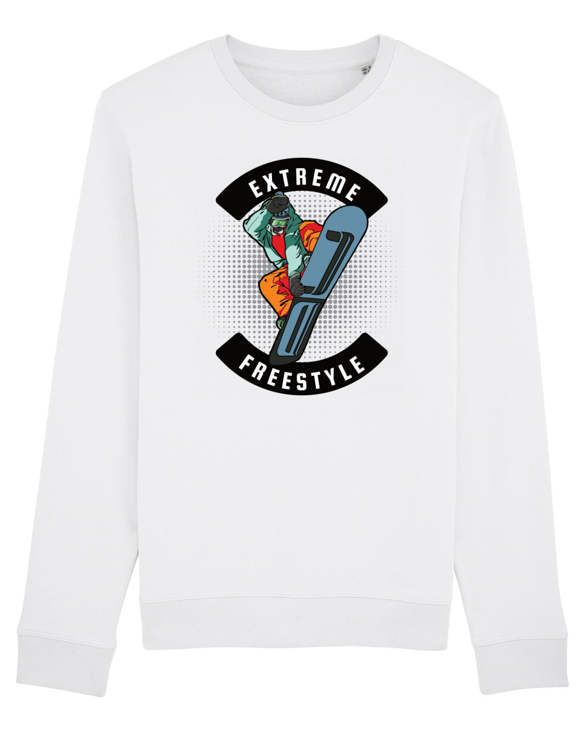 Bluză mânecă lungă Unisex Rise White