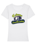 Sporturi de iarnă - Extreme snowboarding Tricou mânecă scurtă guler larg fitted Damă Expresser