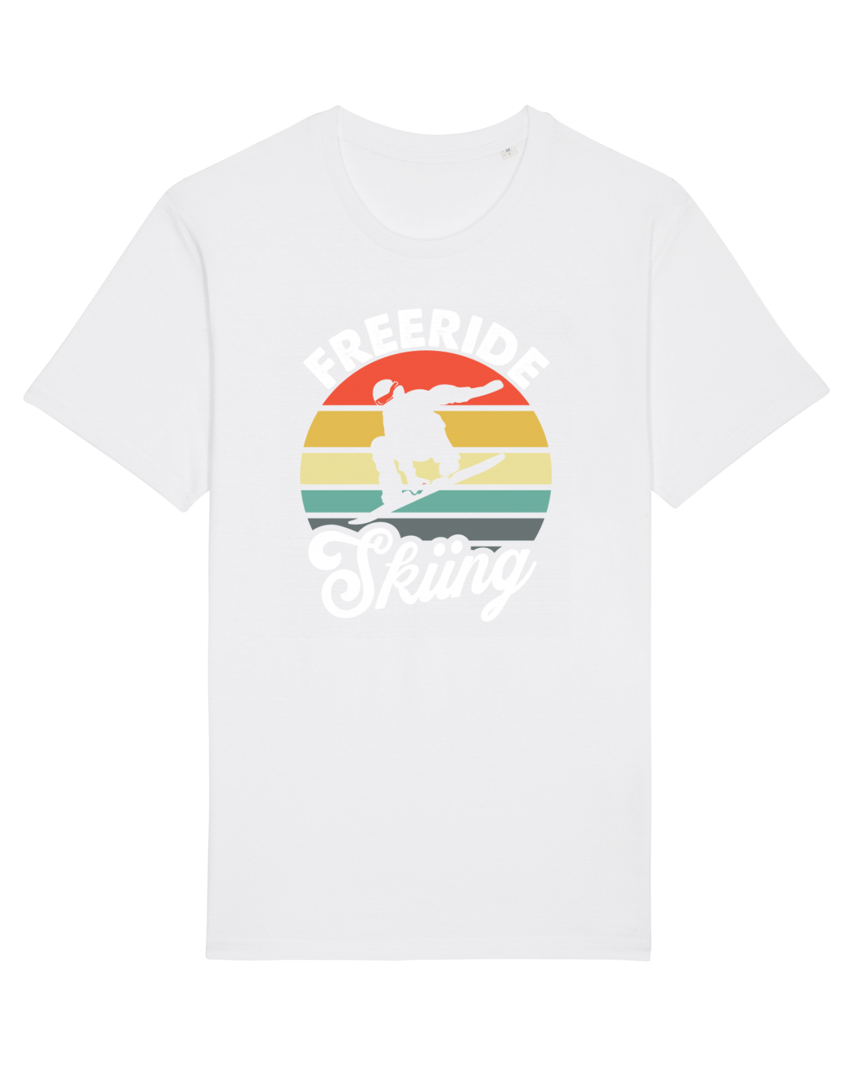Tricou mânecă scurtă Unisex Rocker White
