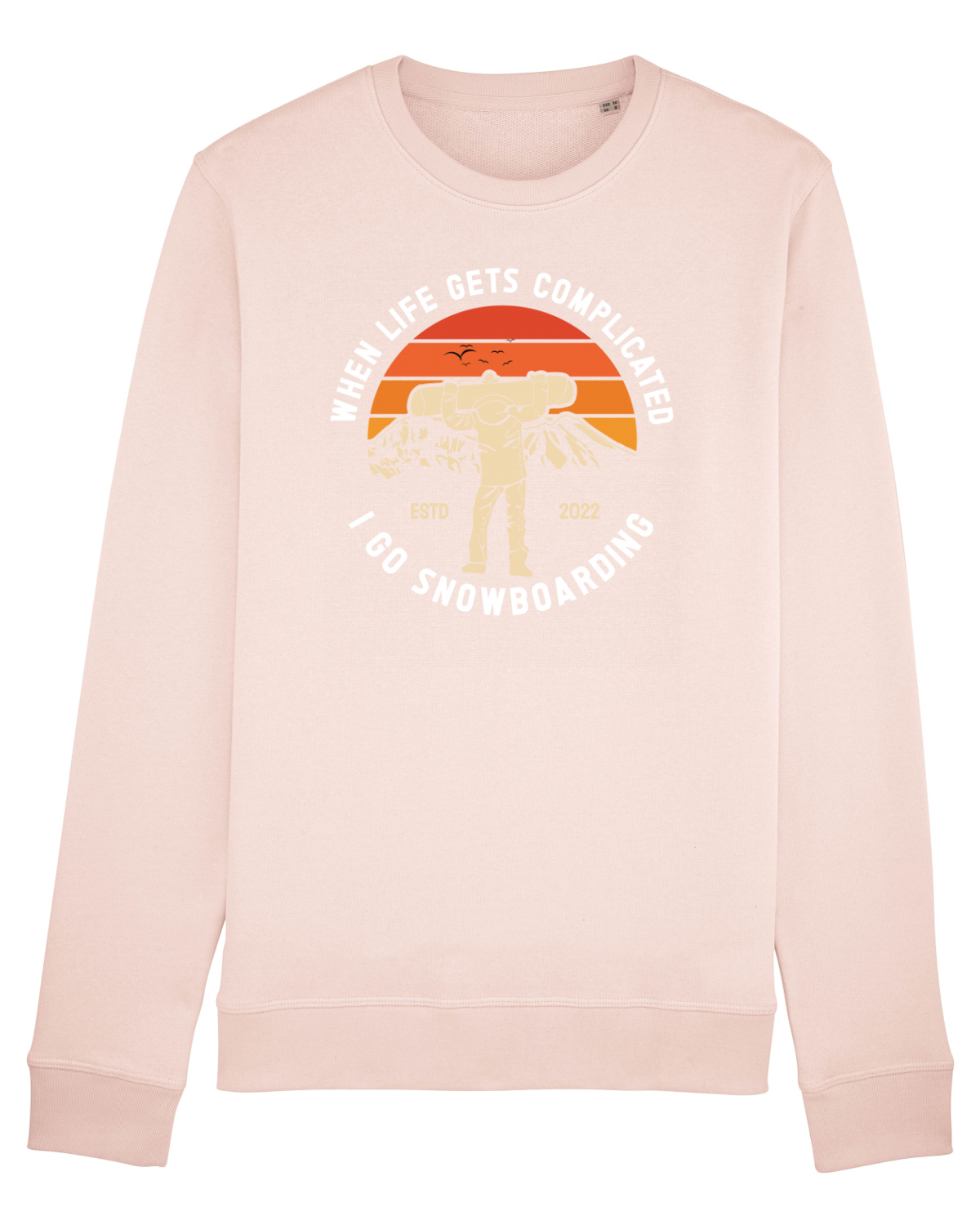 Bluză mânecă lungă Unisex Rise Candy Pink