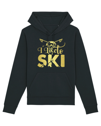 Sporturi de iarnă - I like to ski Black