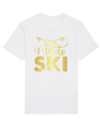 Sporturi de iarnă - I like to ski White