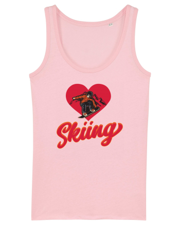 Sporturi de iarnă - Love skiing Cotton Pink
