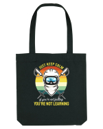 Sporturi de iarnă - Not falling - not learning Sacoșă textilă