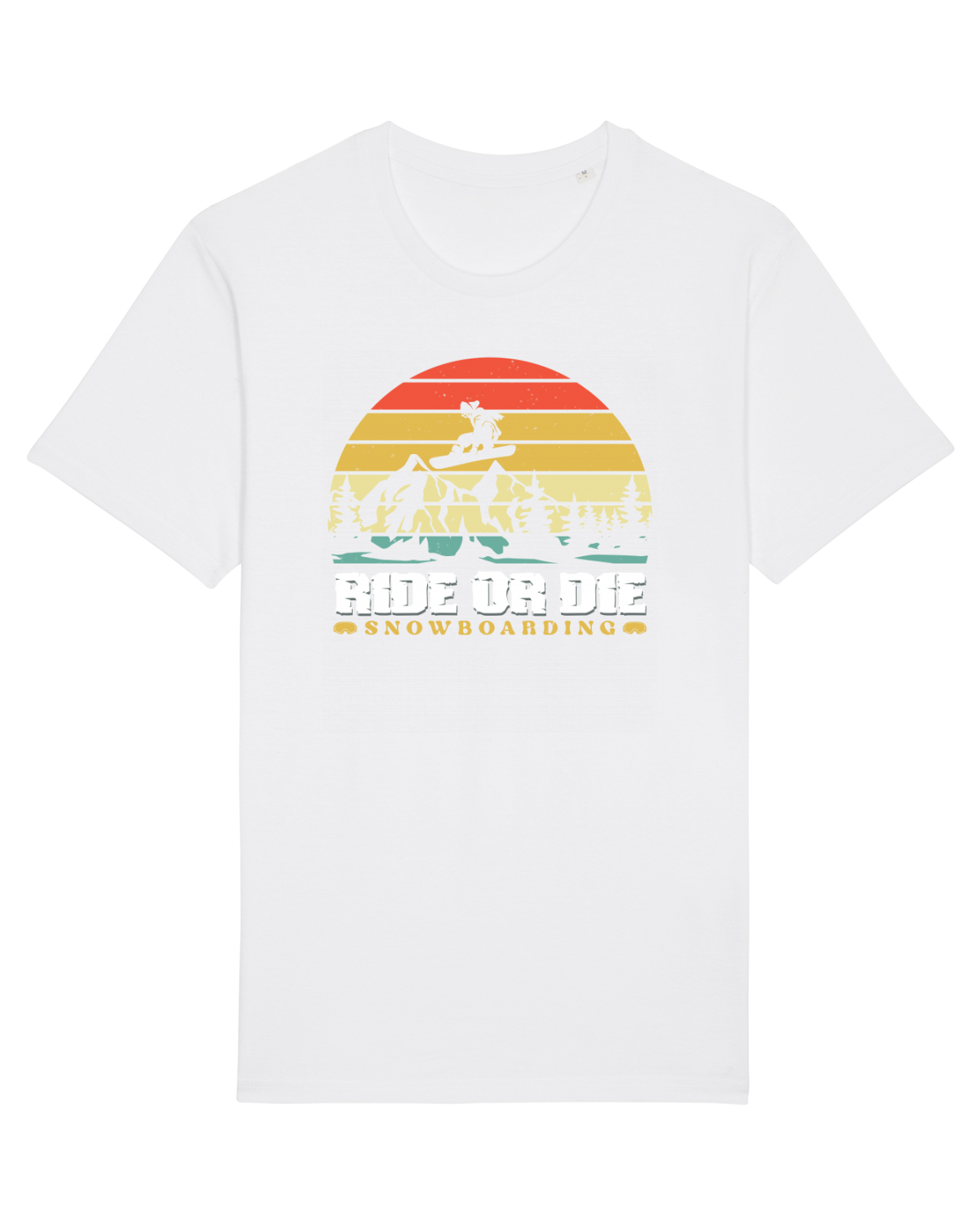 Tricou mânecă scurtă Unisex Rocker White