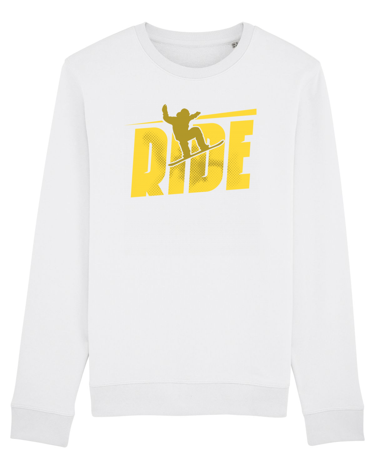 Bluză mânecă lungă Unisex Rise White