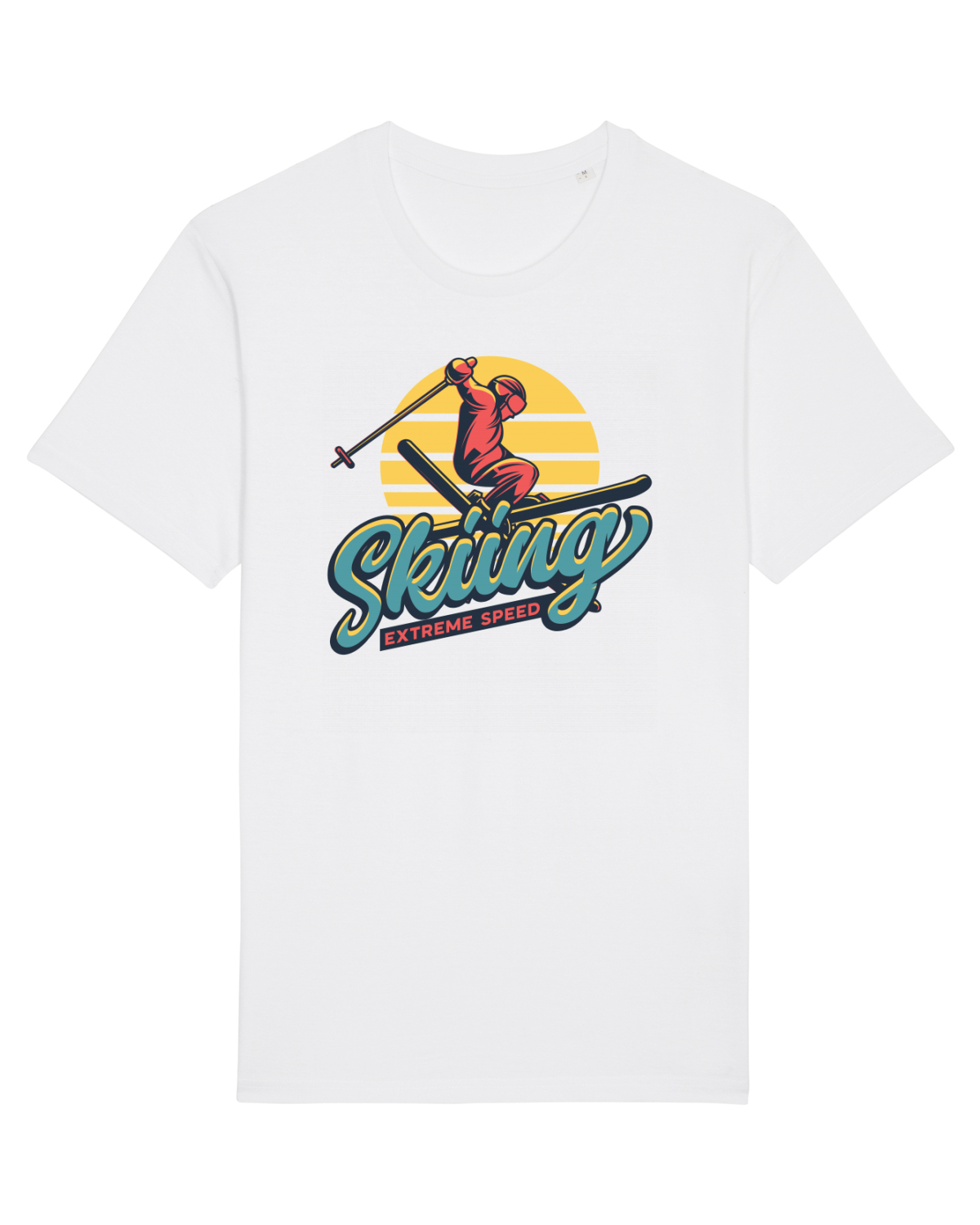 Tricou mânecă scurtă Unisex Rocker White
