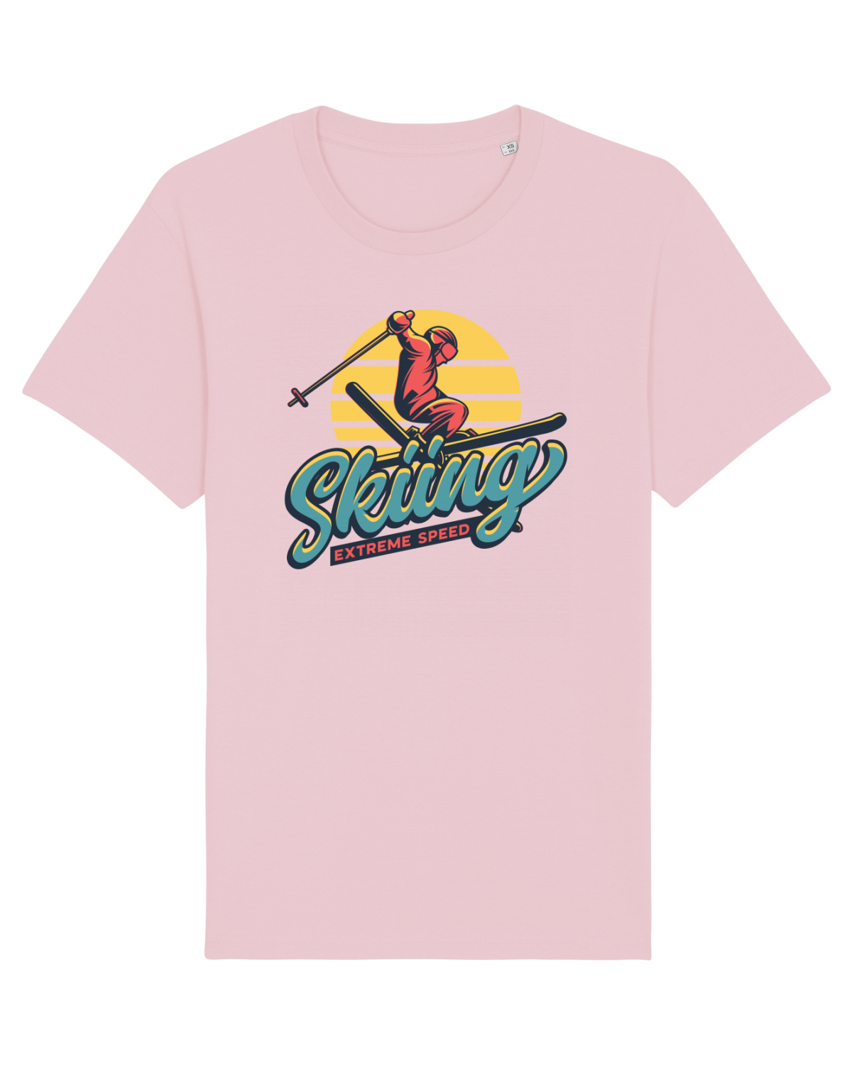 Tricou mânecă scurtă Unisex Rocker Cotton Pink