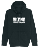 Sporturi de iarnă - Skiing - leave your fears behind Hanorac cu fermoar Unisex Connector