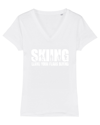 Sporturi de iarnă - Skiing - leave your fears behind White