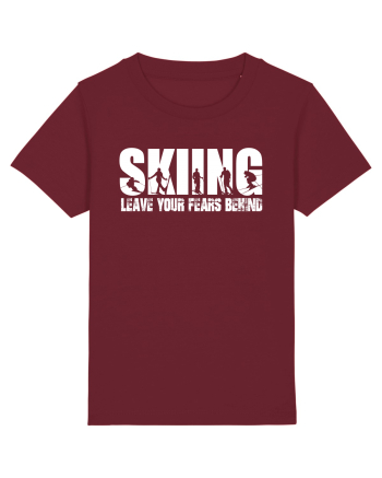 Sporturi de iarnă - Skiing - leave your fears behind Burgundy