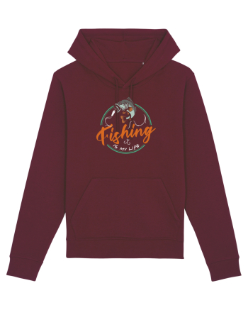 Fishing is my life Burgundy