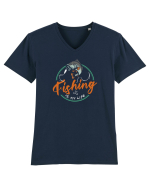 Fishing is my life Tricou mânecă scurtă guler V Bărbat Presenter
