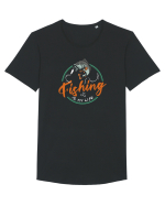 Fishing is my life Tricou mânecă scurtă guler larg Bărbat Skater