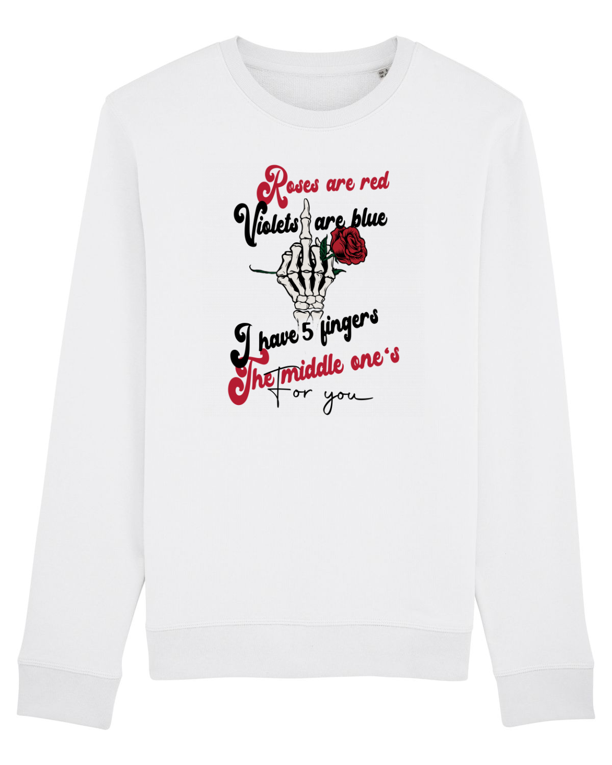 Bluză mânecă lungă Unisex Rise White