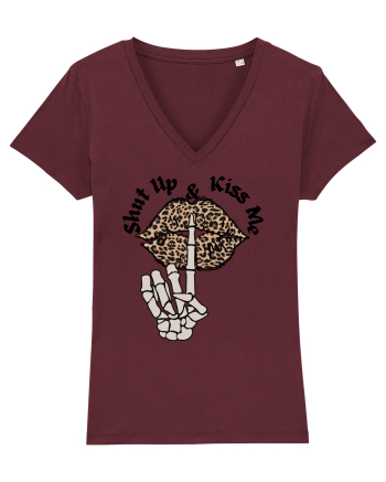 Shut Up & Kiss Me Burgundy