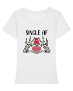 Single AF Tricou mânecă scurtă guler larg fitted Damă Expresser