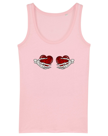 Two Hearts Cotton Pink