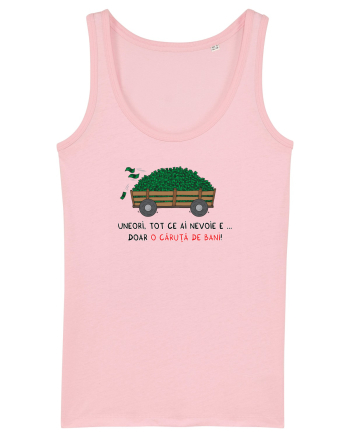 O căruță de bani Cotton Pink