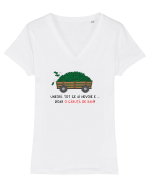 O căruță de bani Tricou mânecă scurtă guler V Damă Evoker