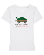 O căruță de bani Tricou mânecă scurtă guler larg fitted Damă Expresser