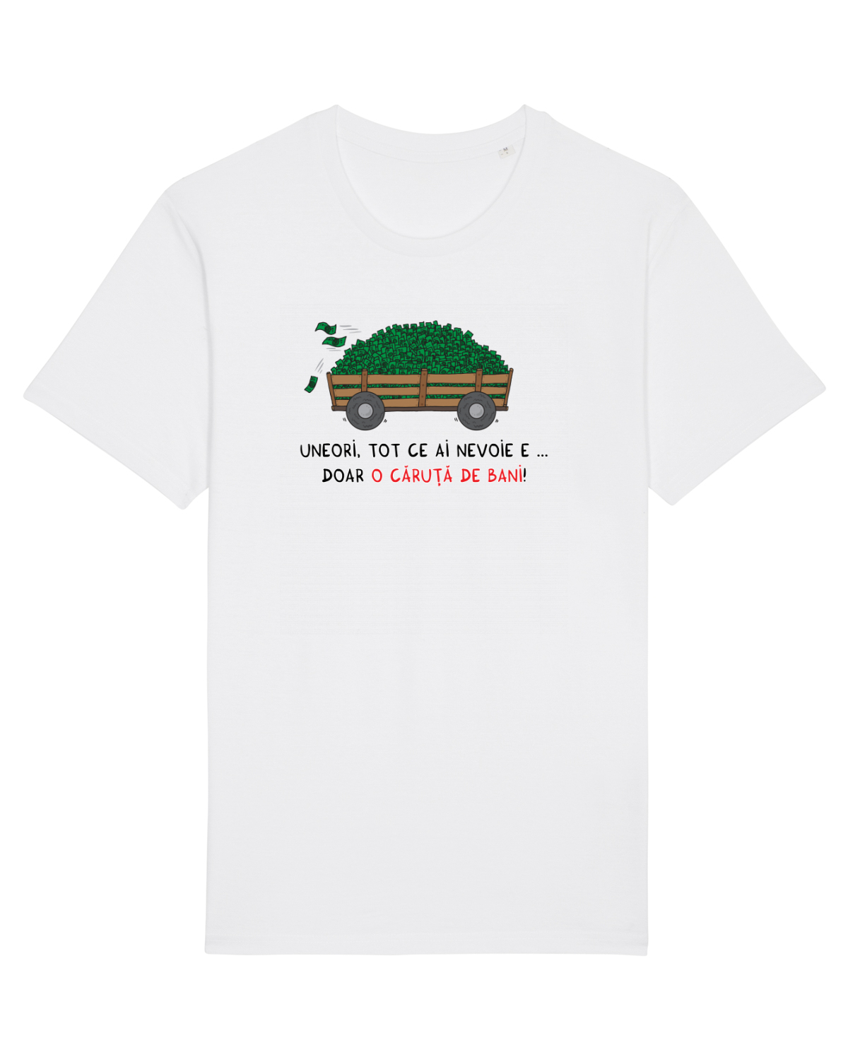 Tricou mânecă scurtă Unisex Rocker White