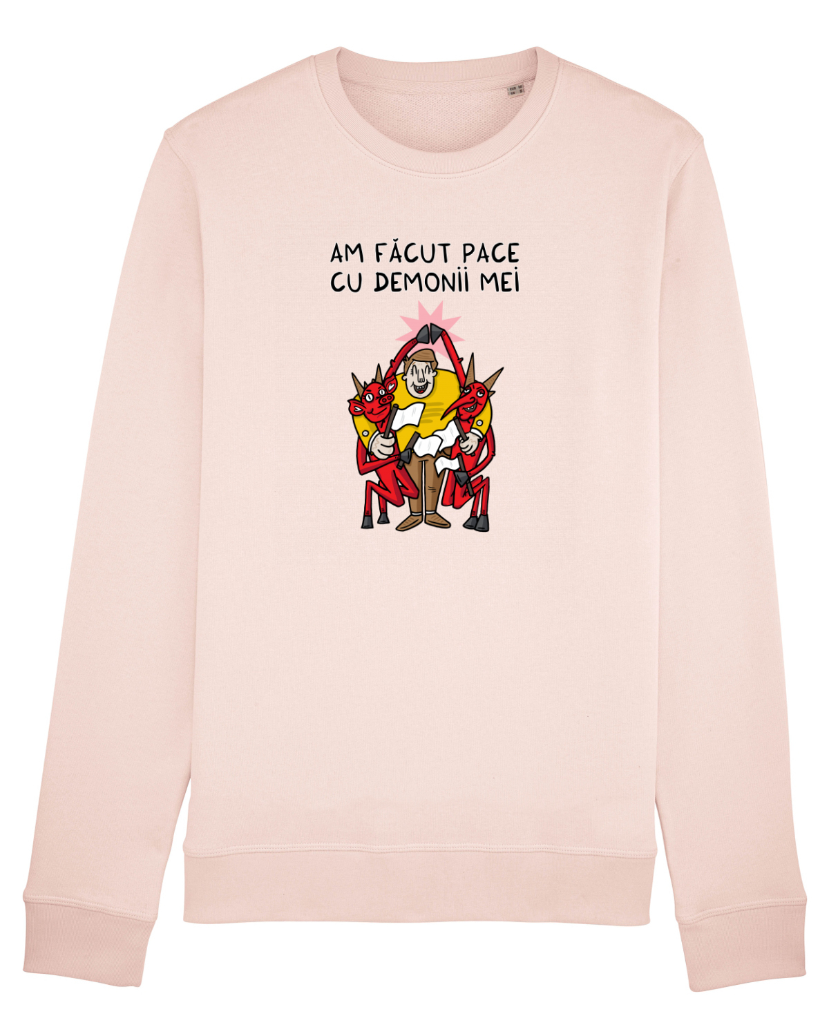 Bluză mânecă lungă Unisex Rise Candy Pink