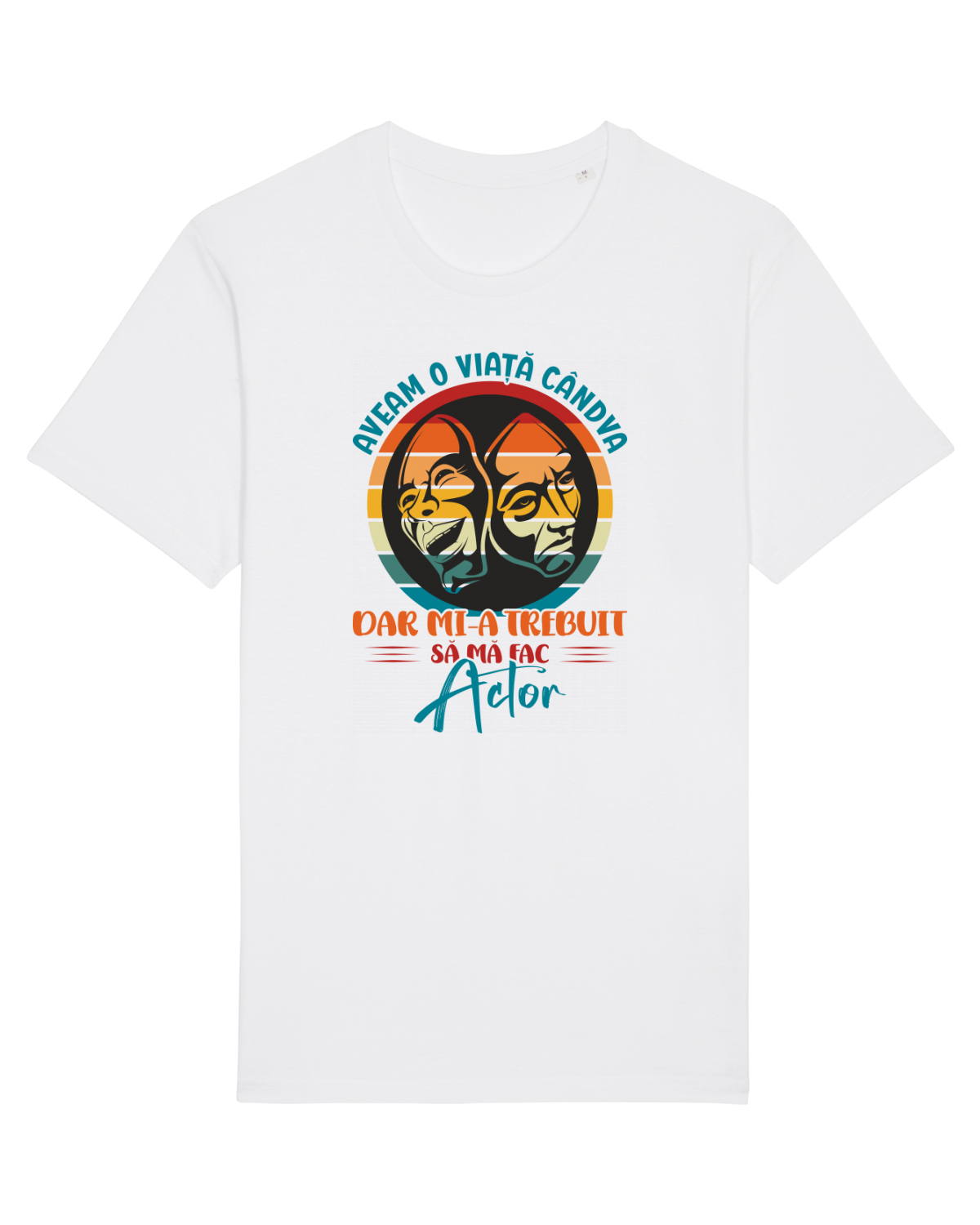 Tricou mânecă scurtă Unisex Rocker White