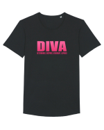 DIVA Tricou mânecă scurtă guler larg Bărbat Skater
