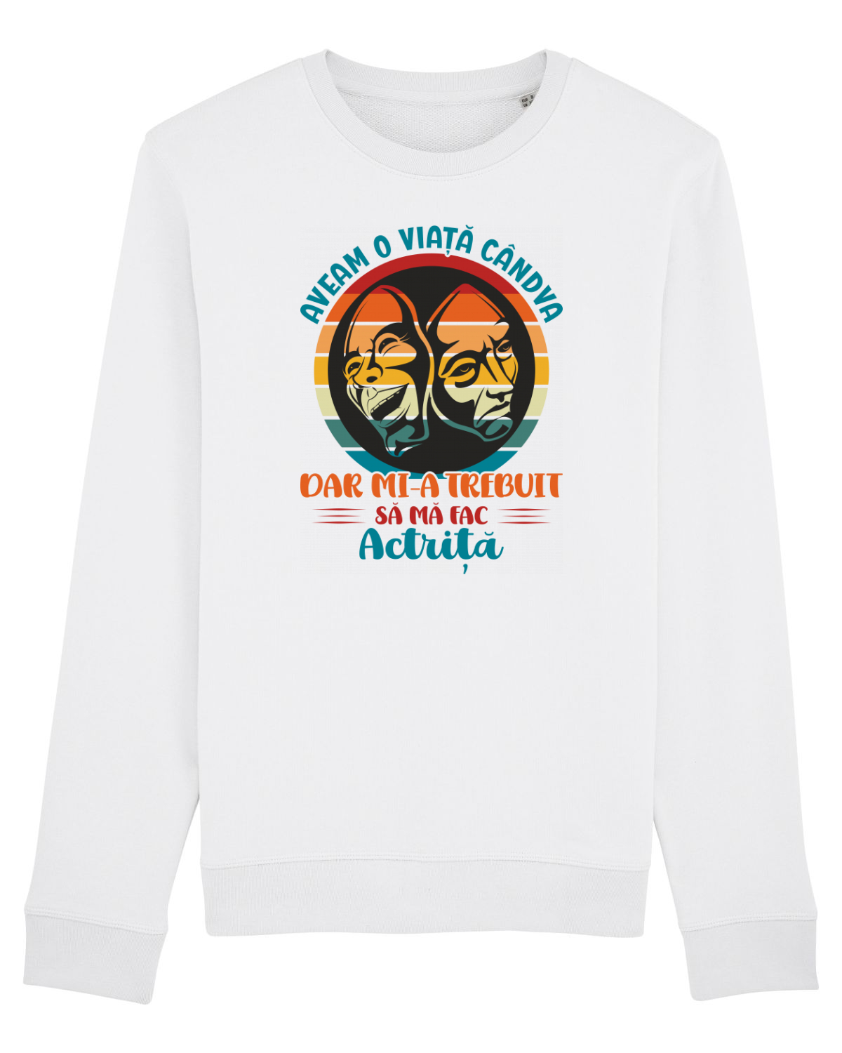 Bluză mânecă lungă Unisex Rise White