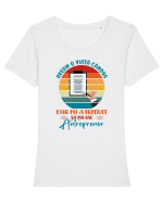 M-am făcut antreprenor Tricou mânecă scurtă guler larg fitted Damă Expresser