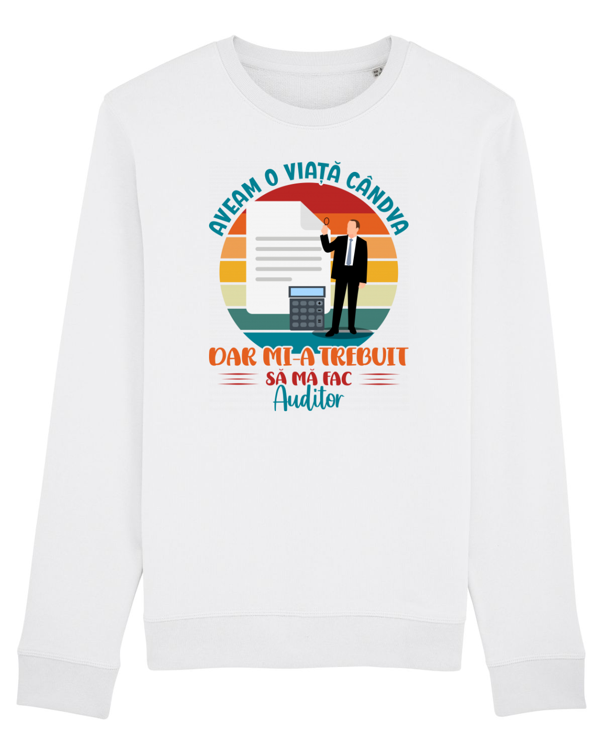 Bluză mânecă lungă Unisex Rise White