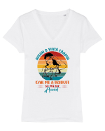 M-am făcut avocat Tricou mânecă scurtă guler V Damă Evoker