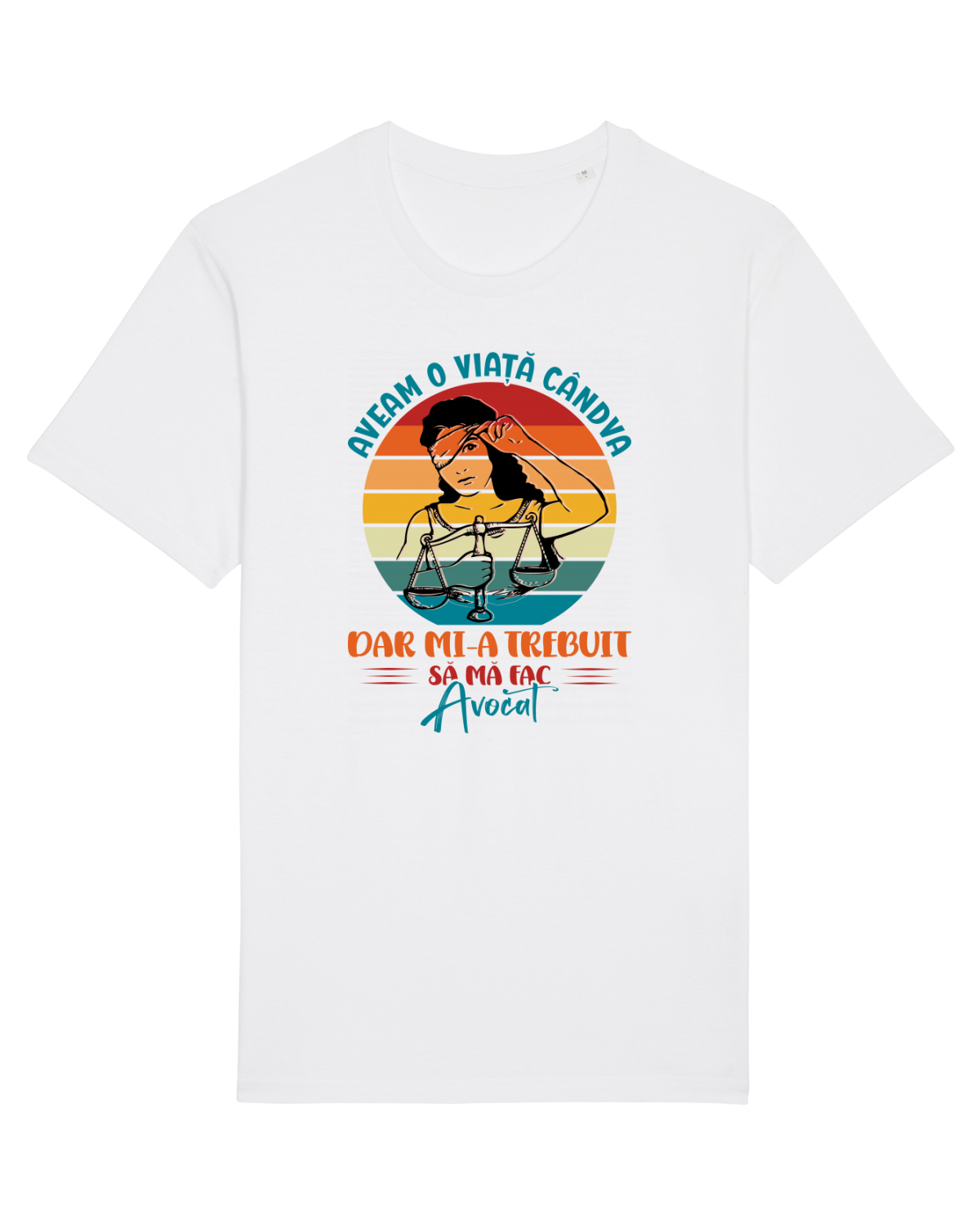 Tricou mânecă scurtă Unisex Rocker White