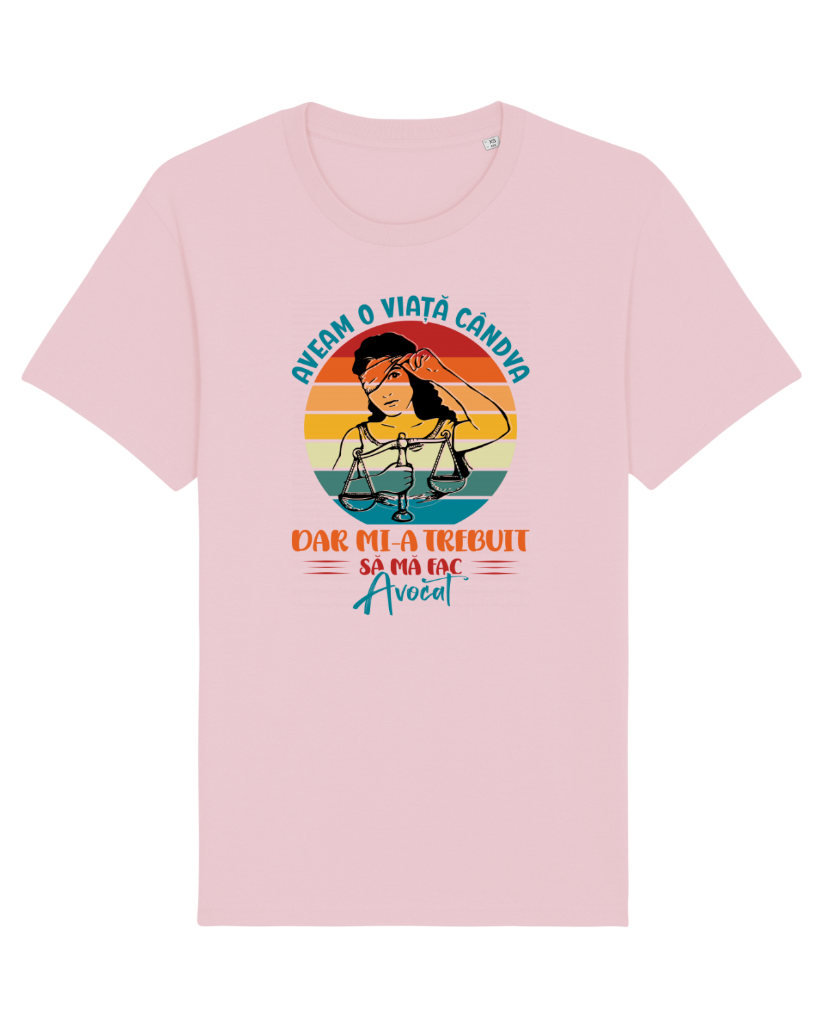 Tricou mânecă scurtă Unisex Rocker Cotton Pink