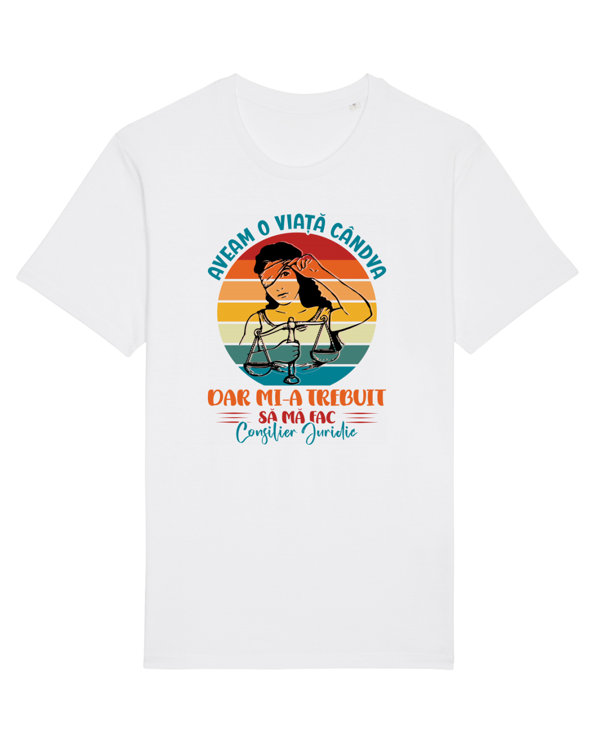 Tricou mânecă scurtă Unisex Rocker White