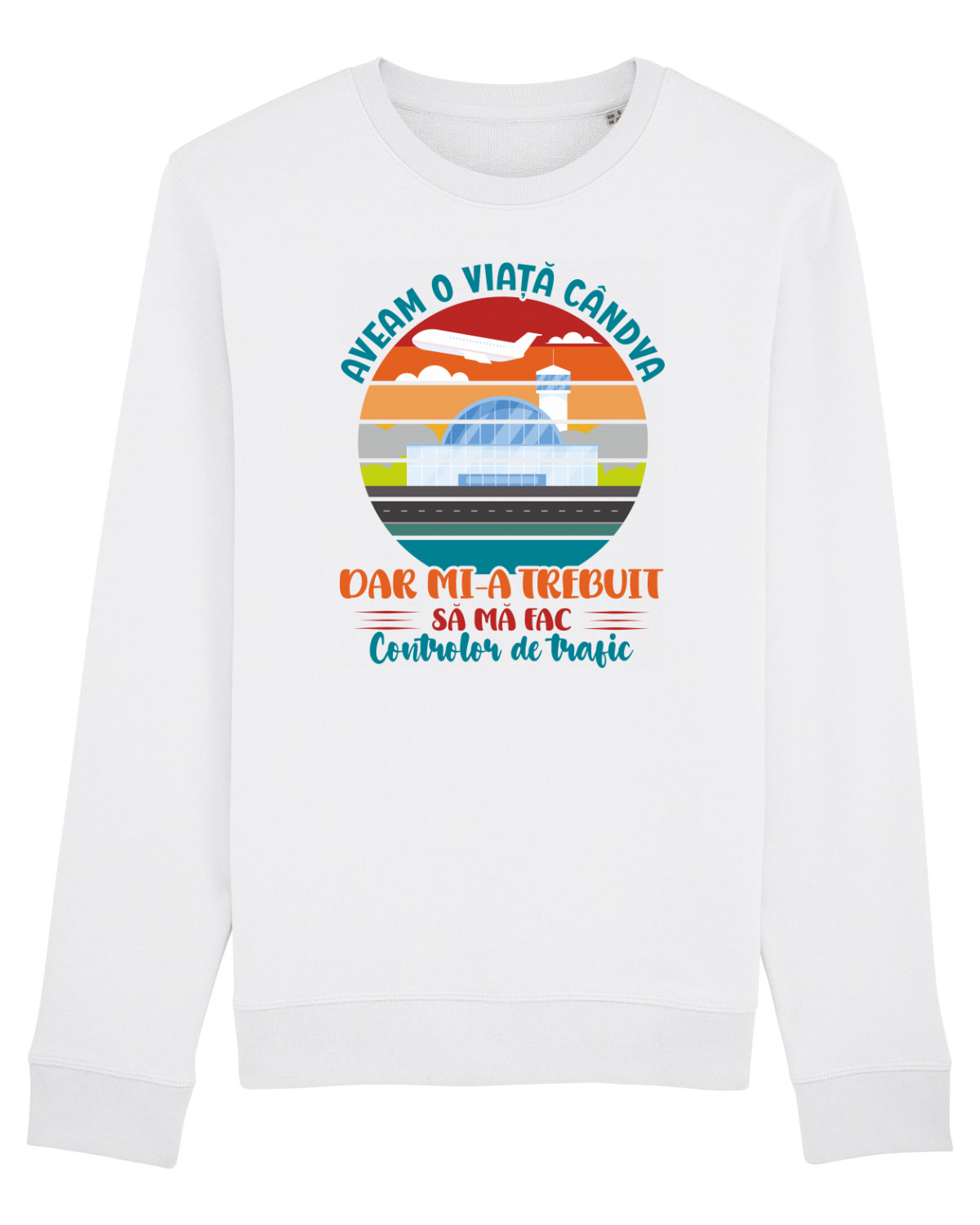 Bluză mânecă lungă Unisex Rise White