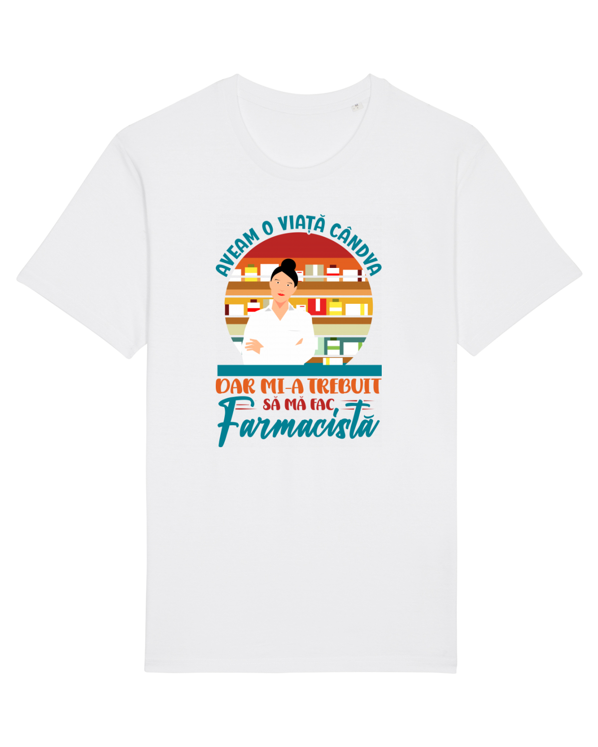 Tricou mânecă scurtă Unisex Rocker White